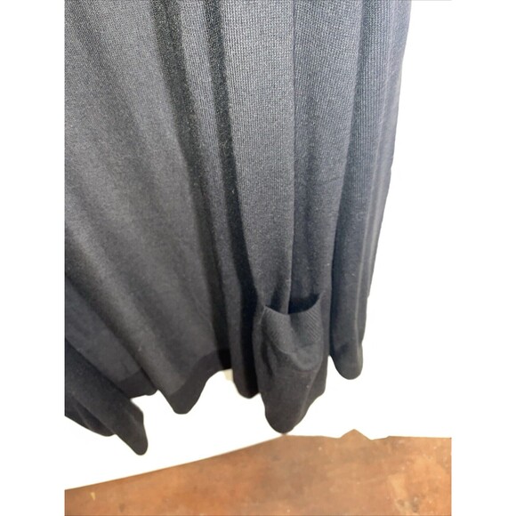 Members Mark Women’s Cashmere Blend Cardigan Sz 2XL Black Open Front Relaxed NWT - Picture 7 of 12